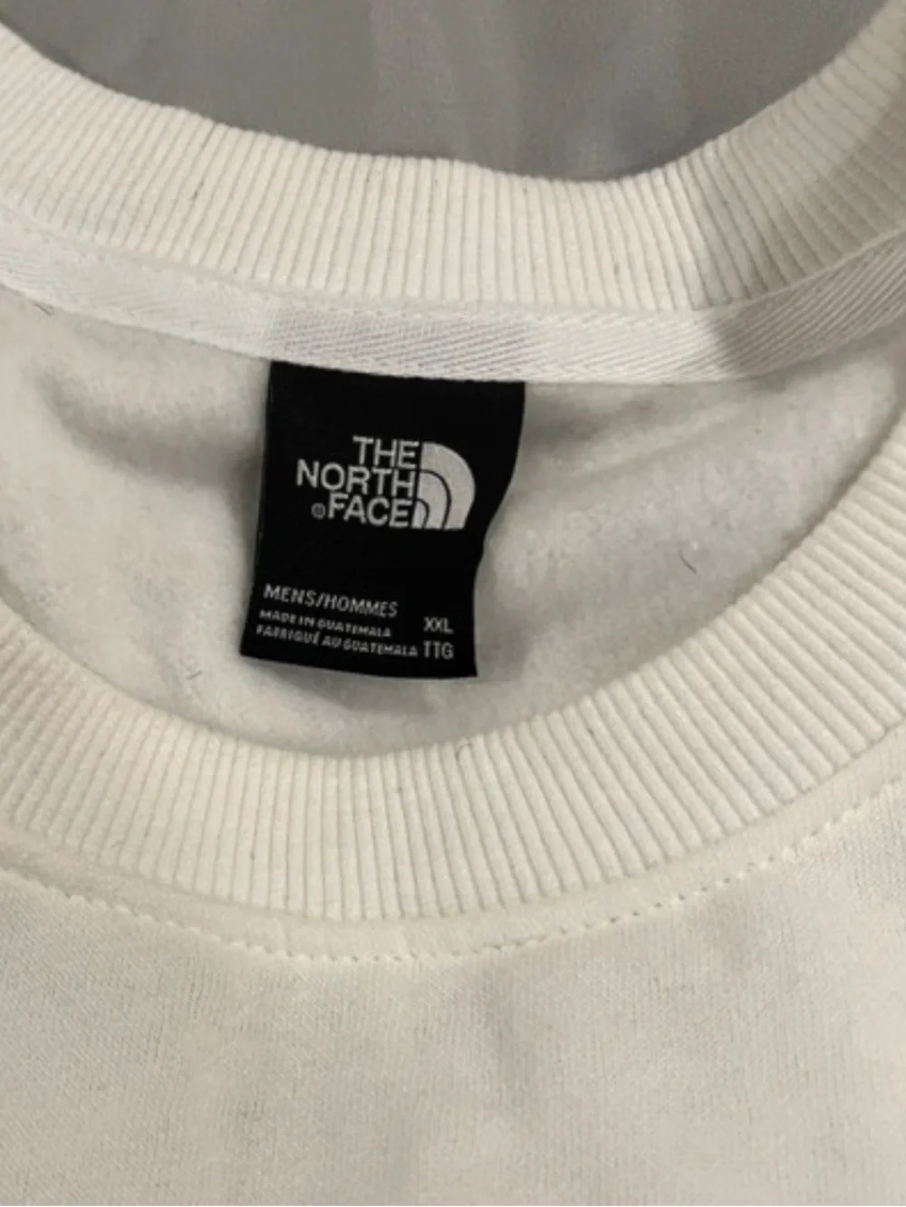 The North Face Men's Injection Fleece Crew Sweatshirt White Size XXL